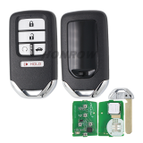 Lonsdor Honda HD30-06 4+1 button smart key Support ID46 ID47 ID4A chip,Frequency313.56/314.12/313.85/433.66/434.18/433.92 98% Coverage 2013-2025 50+ Models All Honda Keys CIVIC'ACCORD CR-V ODYSSEY HR-V.etc