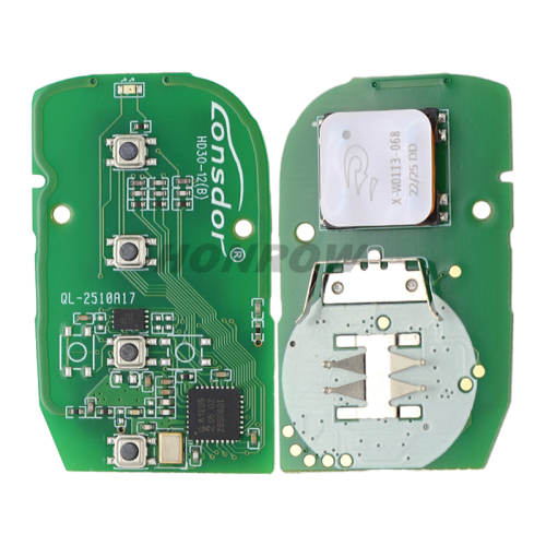Lonsdor Honda HD30-15 3+1 button smart key Support ID46 ID47 ID4A chip,Frequency313.56/314.12/313.85/433.66/434.18/433.92 98% Coverage 2013-2025 50+ Models All Honda Keys CIVIC'ACCORD CR-V ODYSSEY HR-V.etc