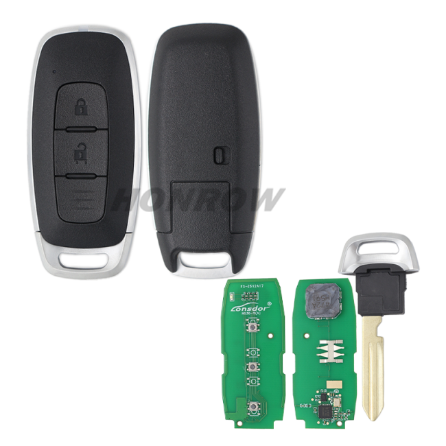Lonsdor Nissan NS30-18 2 button smart key with ID46 ID47 ID4A Chip , Frequency 315MHz 433.92Mhz  98% Coverage2008-202550+ Models ALL NISSAN/INFINITE KEYS ALTIMA SENTRA PATROL ROGUE X-TRAIL etc.