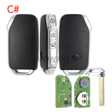 XHORSE VVDI  XZKA82EN 4 side button remote key for hyundai kia models, XZ Series K.A ST , Special pcb board exclusively for hyundai and kia models , support hyundai and kia smart  key support regenerate and reuse Note:The pcb board only can be generated for hyundai and kia models.