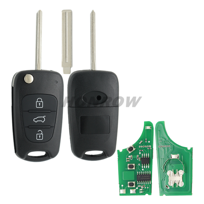 For Hyundai IX30 3 button remote key 433Mhz  ASK