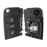 For Original VW Hitag Pro VAG  3 button remote key with 434mhz (MQB 49) FCCID:2G6959752