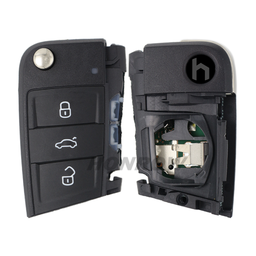 For Original VW Hitag Pro VAG  3 button remote key with 434mhz (MQB 49) FCCID:2G6959752