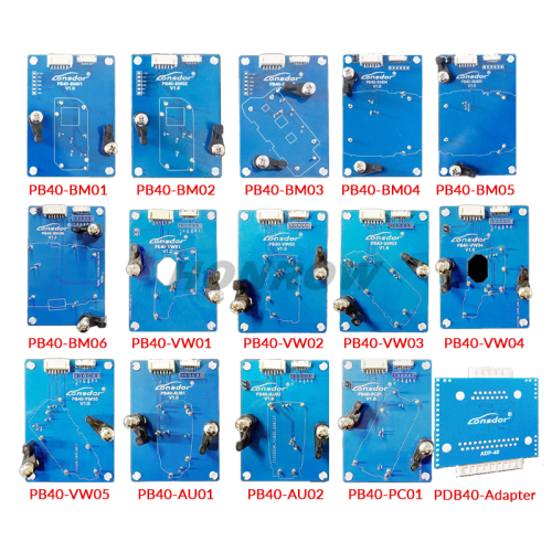 Lonsdor Solder-Free Adapter Kit for Encrypted Models BMW G/U Chassis BDC3/BCP Encrypted Data Reading BMW LCD Smart Key Encrypted Data Reading Porsche Smart Key Reading VW/Audi 5C/5D Smart Key Reading Note: 14 adapter boards are available for separate purchase on demand.