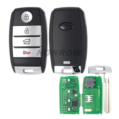 For Kia K3 Forte 3+1 button remote key with 8A TIRIS RF430 chip 433Mhz P/N: 95440-A7000 FCC : PEK-FD00030