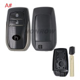 For Toyota 2/2+1/3/3+1 button remote key blank with back cover, please choose it