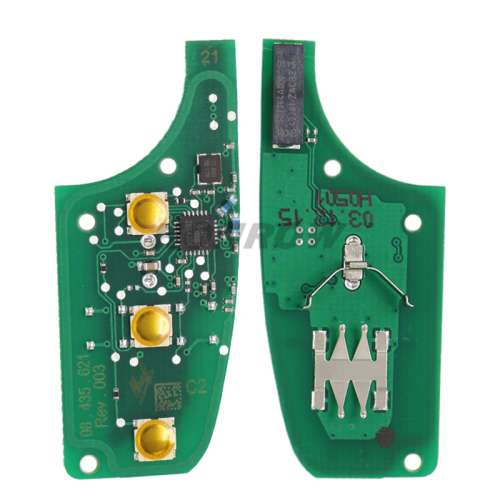 For original Peugeot 3 button remote key with  NCF296XMT Hitag AES 433mhz C2 before 2023