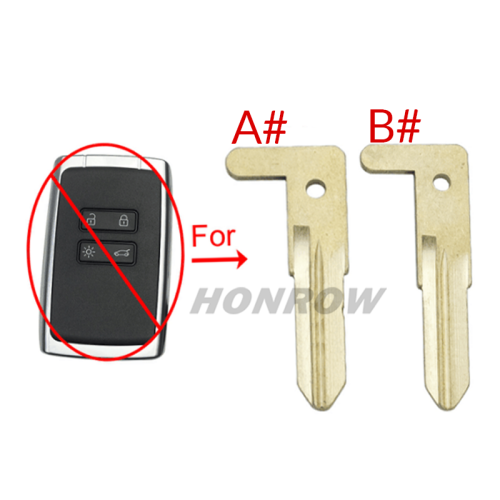 For Renault Megane4 emergency key blade