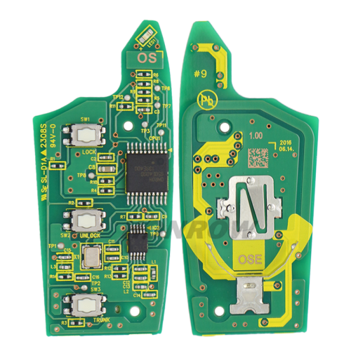 For original Hyundai r3 button remote key with 4D ID60 TIRIS DST40 chip 433MHz 95430-J9800 FCC:OKA-450T  MODEL:OKA-450T ANATEL:02406-16-05956