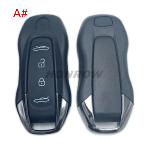 For new Porsche 4/4+1 button smart remote key shell for Panamera Macan Ev Spyder Carrera 911 970 981 991 Cayman Cayenne Taycan