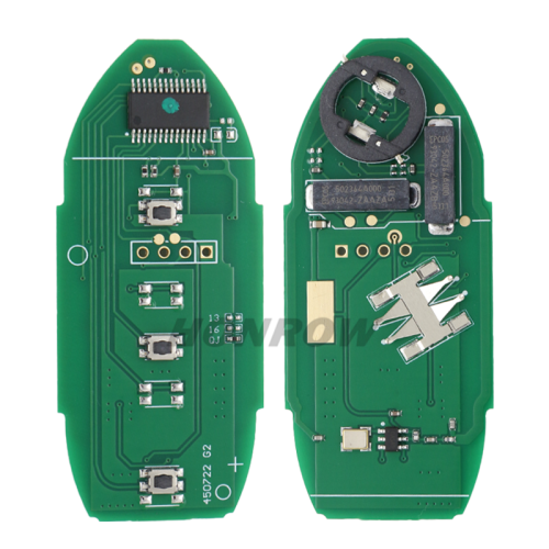 For Nissan X-Trail 2 button remote keyless key, with 434mhz,with hitag chip 7945mc chip S180144102
