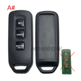 For Honda Motorcycle 3 button remote key blank