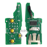 For VW 3+1 button remote key with 315mhz ID48 glass chip 5K0837202AE