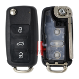 For VW 3+1 button remote key with 315mhz ID48 glass chip 5K0837202AE