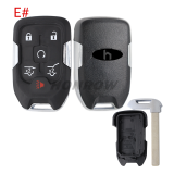 For Chevrolet 2+1/3+1/4+1/5+1 button remote key shell
