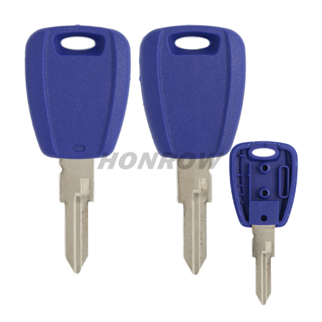 For Fiat transponder key blank blue color with GT16 Key balde