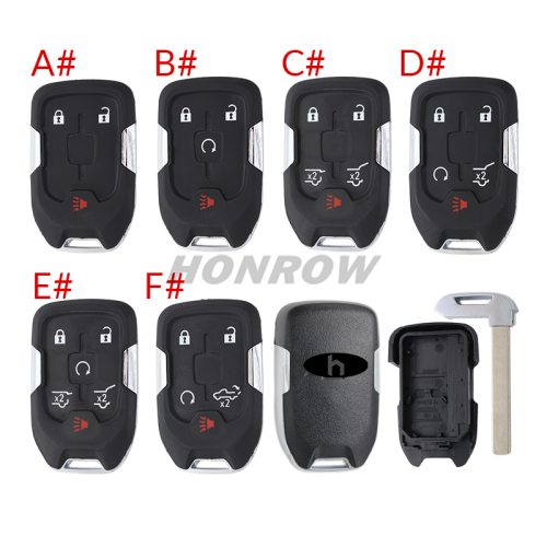 For Chevrolet 2+1/3+1/4+1/5+1 button remote key shell