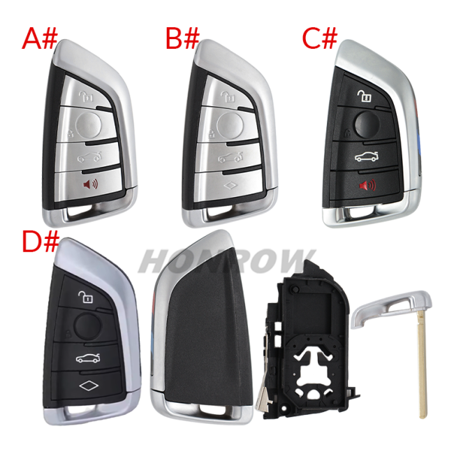 For BMW G Series 4 button Car Remote Key Shell