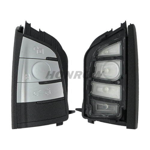 For BMW X5 3/3+1/4 button keyless remote key blank with Key Bade,please choose the key type/.