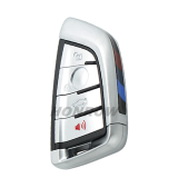 For BMW X5 3/3+1/4 button keyless remote key blank with Key Bade,please choose the key type/.