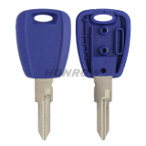 For Fiat transponder key blank blue color with GT16 Key balde