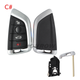 For BMW G Series 4 button Car Remote Key Shell