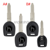 For Mitsubishi transponder Key shell with left and blade