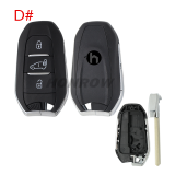 For Opel 2/3 button smart remote Key Shell