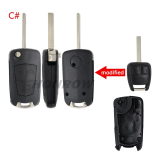 For Opel 3 button modified flip remote key blank
