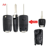 For Opel 3 button modified flip remote key blank