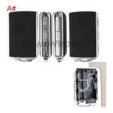 For High quality Leather Volvo 3+1 button smart Car Key Shell ,please choose the color