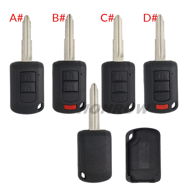For GTL Mitsubishi2/ 2+1/3/3+1 button remote key blank stronger enhanced version
