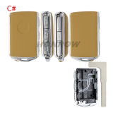 For High quality Leather Volvo 3+1 button smart Car Key Shell ,please choose the color