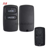 For Mitsubishi 2/3 button  remote key blank