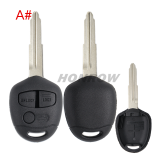 For high quality GTL Mitsubishi 3 button remote key blank with MIT11R/MIT8 blade enhanced version