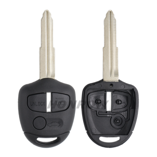 For Mitsubish 3 button remote key blank with Left/right Blade