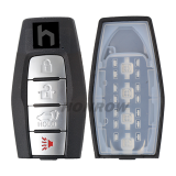 For Mitsubishi 2/2+1/3/3+1 button smart key blank with Emergency Key