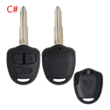 For Mitsubish 3 button remote key blank with Left/right Blade without logo