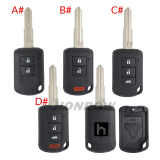 For Mitsubishi 2/2+1/3/3+1 button smart key blank