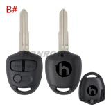 For Mitsubish 3 button remote key blank with Left/right Blade