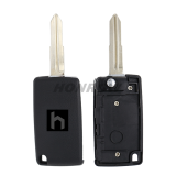 For Mitsubishi 2 button flip remote key blank with right key blade