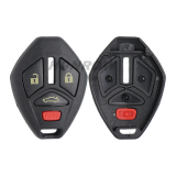 For high quality GTL Mitsubishi 3+1 button remote key blank with MIT11R/MIT9 blade enhanced version