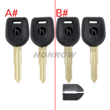 For Mitsubishi transponder Key shell with left/right blade