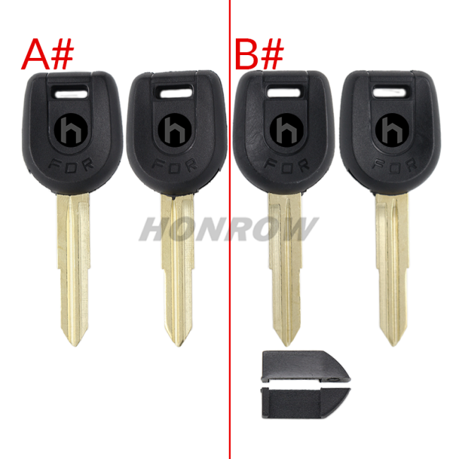 For Mitsubishi transponder Key shell with left/right blade