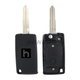 For Mitsubishi 3 button flip remote key blank with right key blade