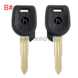 For Mitsubishi transponder Key shell with left/right blade