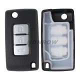 For Mitsubishi 3 button flip remote key blank with right key blade