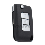 For Mitsubishi 2 button flip remote key blank with right key blade