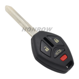 For high quality GTL Mitsubishi 3+1 button remote key blank with MIT11R/MIT9 blade enhanced version