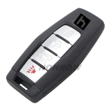 For Mitsubishi 2/2+1/3/3+1 button smart key blank with Emergency Key